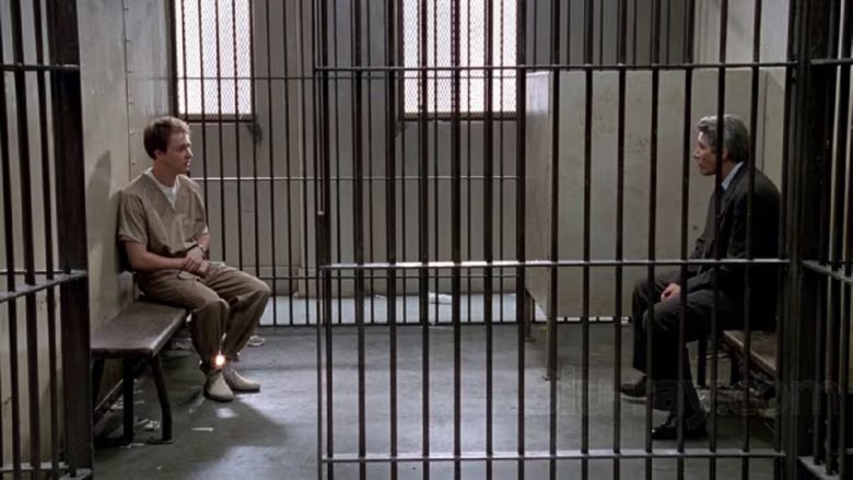 Still from film: Edward Norton and Richard Gere in Primal Fear 